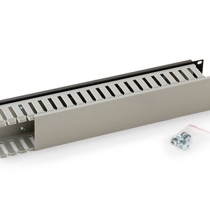 Vyvazovací panel 19”, plastová lišta, 2U jednostranná