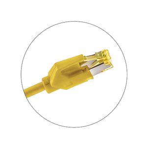 Keline, 10G patch kabel Cat.6<sub>A</sub> STP LSOH žlutý