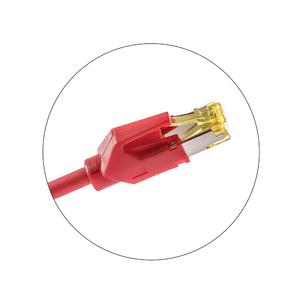 Keline, 10G patch kabel Cat.6<sub>A</sub> STP LSOH červený