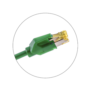 Keline, 10G patch kabel Cat.6<sub>A</sub> STP LSOH zelený