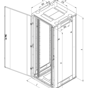 Triton, 19' rozvaděč stojanový 600x900, typ RT