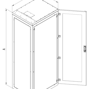 Stojanový rozvaděč RIE s krytím IP 54, šířka 800 mm, hloubka 1000 mm