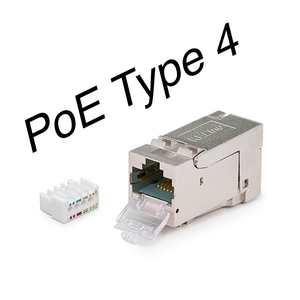 Keline, 10G HD keystone modul 1xRJ45 Cat.6A ISO STP - beznástrojový