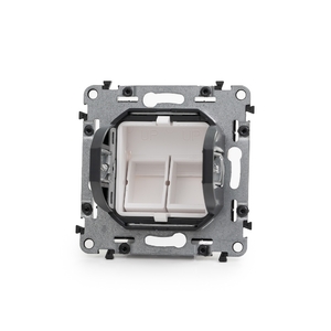 Keline, zásuvka Legrand Valena<sup>TM</sup> Life pro 2xRJ45 cat.5E STP TL 45x45mm bílá