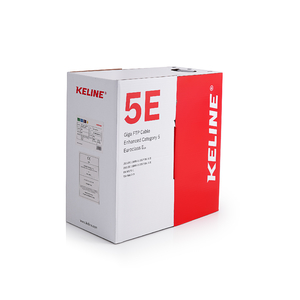 Keline, instalační kabel Cat.5E FTP PVC 300MHz  Euroclass E<sub>ca</sub>  305m/box