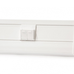 Keline, zásuvka Modulo 45  2xRJ45 cat.6 STP TL 45x45mm bílá šikmá s dvířky