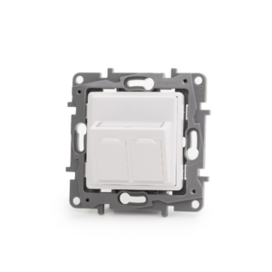 Keline, zásuvka Legrand Niloe<sup>TM</sup> pro 2xRJ45 cat.5E STP TL 45x45mm bílá
