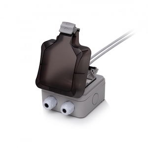 Keline, zásuvka IP66 pro 2xRJ45 cat.5E STP na omítku