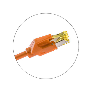 Keline, 10G patch kabel Cat.6<sub>A</sub> STP LSOH oranžový
