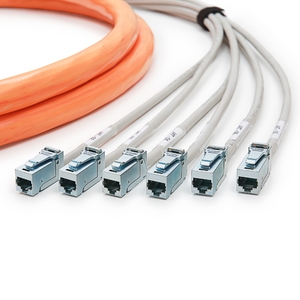 Zónový trunkový kabel /modul-modul/ STP 6x4x2xAWG26, Cat 6<sub>A</sub>, LSOH