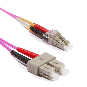 Keline, patch kabel  LC - SC  Duplex 50/125 OM4