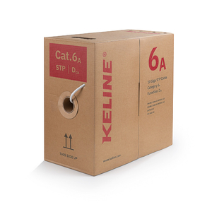 Keline, instalační kabel Cat.6<sub>A</sub> STP LSOH 550MHz, Euroclass D<sub>ca</sub> - s2,d2,a1, 305m/box