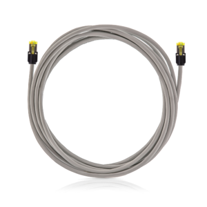 Keline, 10G Mini Boot patch kabel Cat.6<sub>A</sub> STP LSOH šedý