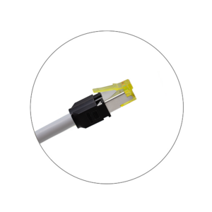 Keline, 10G Mini Boot patch kabel Cat.6<sub>A</sub> STP LSOH šedý