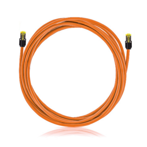 Keline, 10G Mini Boot patch kabel Cat.6<sub>A</sub> STP LSOH oranžový