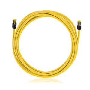 Keline, 10G Mini Boot patch kabel Cat.6<sub>A</sub> STP LSOH žlutý
