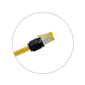 Keline, 10G Mini Boot patch kabel Cat.6<sub>A</sub> STP LSOH žlutý