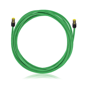 Keline, 10G Mini Boot patch kabel Cat.6<sub>A</sub> STP LSOH zelený