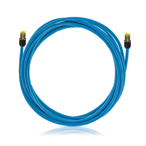 Keline, 10G Mini Boot patch kabel Cat.6<sub>A</sub> STP LSOH modrý