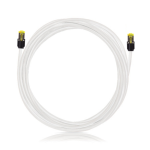 Keline, 10G Mini Boot patch kabel Cat.6<sub>A</sub> STP LSOH bílý