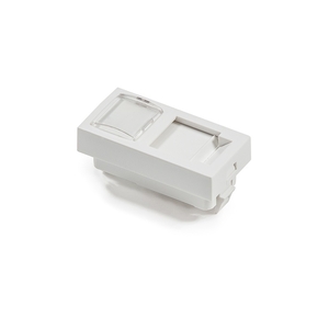 Keline, zásuvka Modulo 45 pro 1xRJ45 22,5x45mm bílá s roletkou