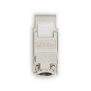 Keline, 10G keystone modul 1xRJ45 Cat.6<sub>A</sub> ISO STP - beznástrojový