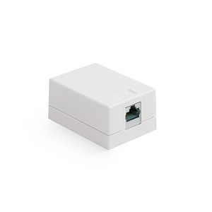 Keline, zásuvka Kompakt Box 1xRJ45 Cat.6A EA STP na omítku bílá