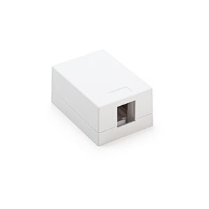 Keline, zásuvka Kompakt Box pro 1xRJ45 na omítku bílá