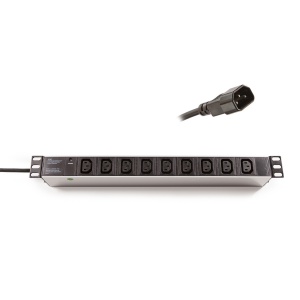 Rozvodný panel 19”, 9 x IEC320 C13