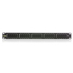 Keline, patch panel KOMPAKT 50xRJ45 Cat.3 UTP 1U černý