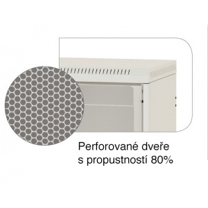 Jednodílný nástěnný 19“ rozvaděč RBA AS, hloubka 600 mm