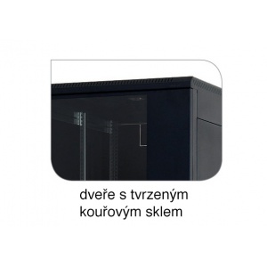 Serverový 19” rozvaděč rozebiratelný RZA, šířka 800 mm, hloubka 1000 mm, prosklené přední dveře