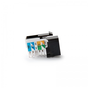 Keline, keystone modul 1xRJ45 Cat.5E UTP černý