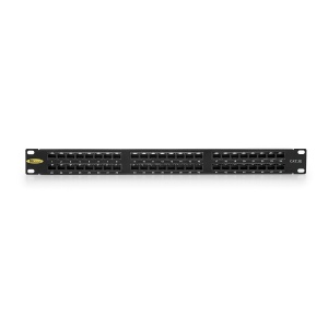 Keline, HD patch panel KOMPAKT 48xRJ45 Cat.5E UTP 1U černý